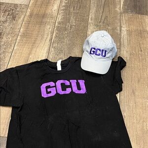 GCU Black T-Shirt and Gray Cap Set